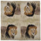 linoows Servietten Löwe, 20 Stück Afrikanische Tiere Servietten mit Löwe 33 x 33 cm