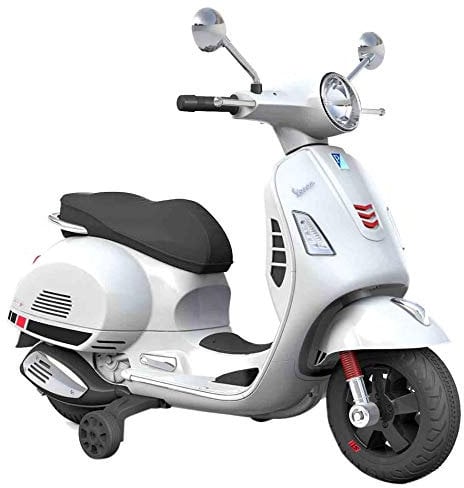 SIP Scootershop Kinderroller Vespa GTS, elektrisch 12V, weiß, inkl. Batterie u. Ladegerät