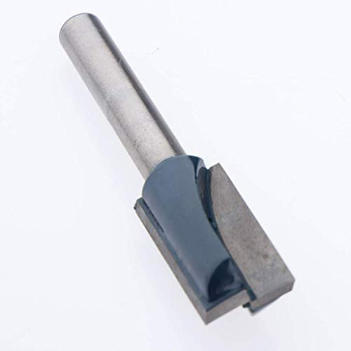 Tenlacum Straight Flute Flush Trim Pattern Router Bit -1/4'' Shank - 12mm Dia Cutting
