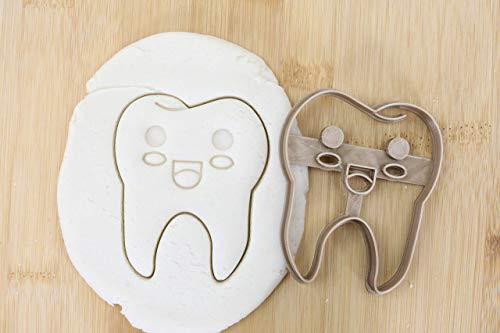 Fröhlicher Zahn cookie cutter Fondant Keksstempel/Ausstechform keksausstecher PLA ca.8cm
