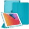Fintie Hülle für iPad 9. Generation 2021/8. Gen 2020/7. Gen 2019 10.2 Zoll mit Stifthalter, ultradünne leichte Schutzhülle mit transparenter Rückseite und Auto Schlaf/Wach Funktion, Türkis