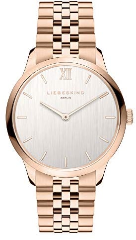Liebeskind Berlin Damen Analog Quarz Uhr mit Edelstahl Armband, LT-0275-MQ