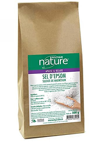 Sel d'Epsom, sulfate de Magnésium - 500g