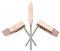 Perkeo Kupferst?cke Farbe Hammerform 350 gr