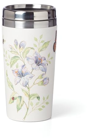 Lenox Butterfly Meadow Bamboo Travel Mug, 1.25