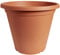 Clever Pots Plastic Plant Pot, 40cm Outdoor or Indoor Pot with Drainage Holes, Lightweight and Weather Resistant Planter for Flowers Plants, Ideal for Garden, Decking and Patios, Terracotta (487628)