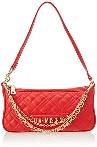 Love Moschino JC4258PP0GKA0, Borsa a Spalla, Donna, Rosso, Taglia unica