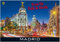 Souvenirs Magnet Madrid Gran Via - Calle de Alcalá, Farbenfrohe Stadtansicht, Metall, 8 cm x 5.5 cm, 1 Stück