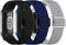 Nigaee Elastisches Nylon Armband Kompatibel mit Fitbit Charge 5, Atmungsaktives Verstellbares Gewebte Stoff Ersatzarmband Kompatibel für Fitbit Charge 5 Damen