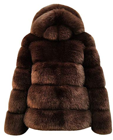 MaNMaNing Giubbotto Donna Invernale Pelliccia Sintetica Capispalla Con Cappuccio Caldo Visone Giacca Da Donna Giacca Da Donna In Finta Spessa Invernale Termico Parka Cappotti Giacche