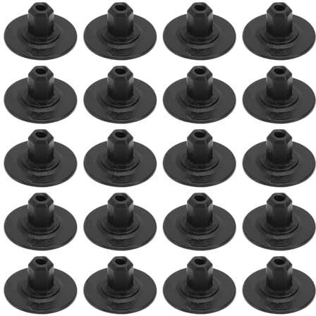 ECSiNG 20 Stück Unterboden-Schilder, Mutter-Clips, Isolationsplatte, Befestigungs-Clips, kompatibel mit Audi, kompatibel mit Skoda, Auto-Stoßstangen-Isolierung, Befestigungsclip