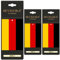 3x Duftbaum Auto Flagge Deutschland Lufterfrischer Vanille Autoduft Parfüm mit Vanille Duft Innenraum Tuning Deko Car Air Freshener Fußball Germany (Deutschland)