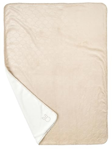 Nattou Schmusedecke Hase, Supersoft, 75 x 100 cm, Polyester, Lapidou, Beige