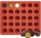Stampi per Cioccolatini Stampi in Silicone per Dolci 30 Cavità per Vassoio Stampi in Silicone,Stampo Cioccolato per Caramelle,Gelatina,Biscotti,Cioccolato,Ghiaccio Aromatizzato(D)