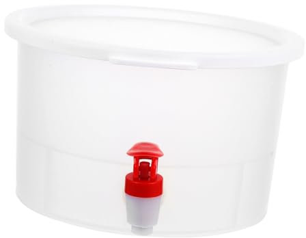 Mikinona Jarra De Agua Grande Con Grifo Para Refrigerador Dispensador De Bebidas Frías y Jugos Para Limonada y Helado Fabricada Material De Alimenticio