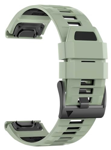 U-LIMVE Armband für Garmin Fenix 8 51mm/Fenix 7X/Fenix 7X Pro/Fenix 6X/Fenix 6X Pro/Fenix 5X/Fenix 3, Silikon QuickFit 26mm Armband für Garmin Descent Mk3i 51mm/Epix Pro 51mm/TACTIX 7