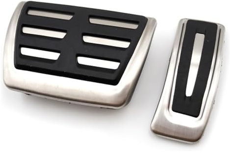 gangxiao Auto Pedal Zubehör Für A&UDI Für A6 C6 C7 C8 2004-2022 Fußpedale Abdeckung Kraftstoffbeschleuniger Bremse Restfoot Edelstahl rutschfeste Pedalabdeckung Autopedal(2 pcs)
