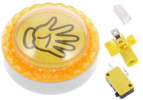 ibasenice Game Button Playset Accessories Game Buzzers for Classroom Timers for Classroom Sound Game Classroom Supplies Recordable Button Buzzers Sound Buttons for Classroom Yellow Plastic