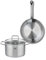 ELO 9692550 Batterie de cuisine 2 pièces, Ensemble de 1 Poêle de cuisson 24 cm et 1 faitout 20 cm Elo Profi Citrin, inox, induction