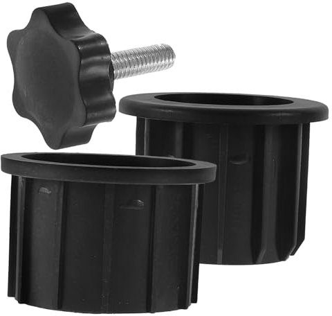 Toddmomy Sonnenschirmständer mit Schrauben und Abdeckungen Geeignet für Garten Strand Camping und Universeller Regenschirmhalter für Outdoor Nutzung