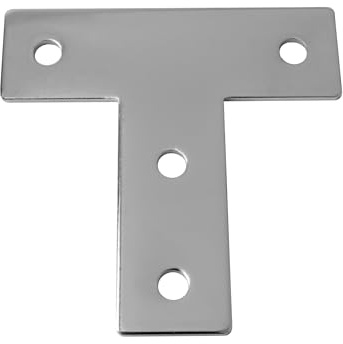 KLAK 30 - Verbinderplatte - T - 85x85mm Aussen Flachverbinder 30x30 Aluprofil - 4 Stück inkl. Verschraubung