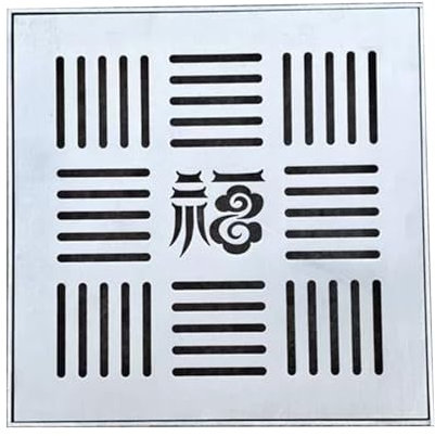 JLLEIZYZ Tapa para Arqueta 40x40, Rejilla Desague Jardin, Tapas Decorativa Cuadrada, Ideal para Patios, Parques y Aceras(35x35x3cm/14x14x1.2)