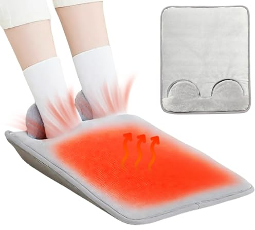 ZONSUSE Coussin Chauffant pour les Pieds, Chauffe Pieds Électrique 5V 2A, USB Manchon Chauffant Pieds avec 4 Réglages de Chauffage et 4 Minuteries, Arrêt Automatique, pour Maison, Bureau (USB 5 V)