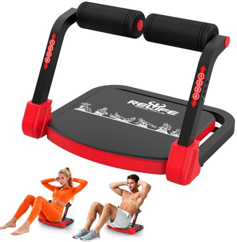 RELIFE REBUILD YOUR LIFE Appareil d'entraînement abdominal pour la maison Pliable et 3 niveaux de résistance Entraînement des abdominaux, des jambes et des fessiers Appareil d'entraînement