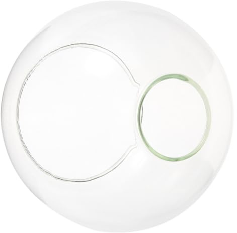 Glaskugel Lampenschirm aus Glas für Hängelampe, Dekorativ, Ersatz | Klarer Lampenschirm, Leichte Montage, für Flur und Wohnzimmer, Passend als Deckenleuchte