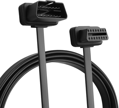 TIENFOKOTA Cavo di prolunga OBDII sottile, splitter OBD2 a 16 pin, adattatore diagnostico universale OBDII, strumento diagnostico automobilistico universale da 12 V (101,6 cm femmina-maschio)