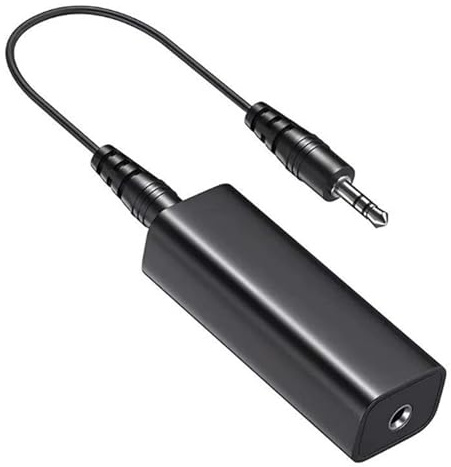 JiangZShangM Entstörfilter Ground Loop Isolator, Noise Isolator Klinke 3,5 mm mit Audiokabel, Audio Ground Loop für Auto Audio und Heim Stereo, AUX Filter gegen Brummen Rauschen Störgeräusche