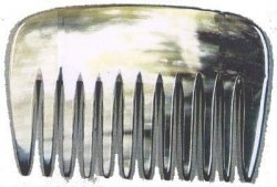 Golddachs Horn-Afrokamm 10 cm