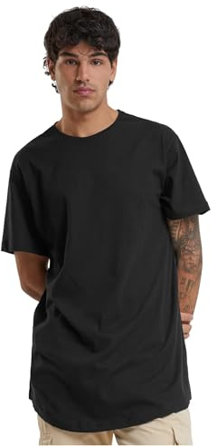 Urban Classics Men's Shaped Long T-Shirt, Black (Black), X-Small (Manufacturer Size: XS)
