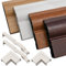 1 x White Satin Roomline PVC-u Door Architrave Set - Everything for Hassle-Free Fitting of Realistic Woodgrain Door Architrave with Zero-Maintenance!