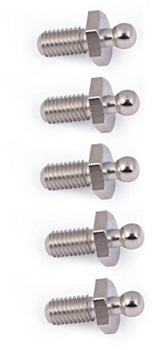 5 x Tenax Maschinenschraube M 5 x 10 mm, Messing vernickelt