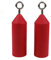 Atomik Rock Climbing Holds 7 cm Pipes Set of 2 in red for Grip and Krafttraining as seen on American Ninja Warrior