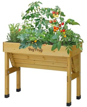 VegTrug® Wall Hugger 1m raised bed planter, Natural