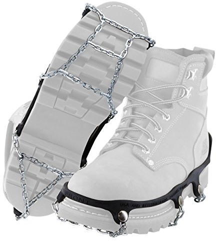 YakTrax EIS-Trekker-Ketten zum Spazierengehen auf EIS und Schnee, Größe XL, Schwarz