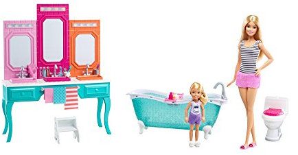 Barbie and Chelsea Vanity Bathroom