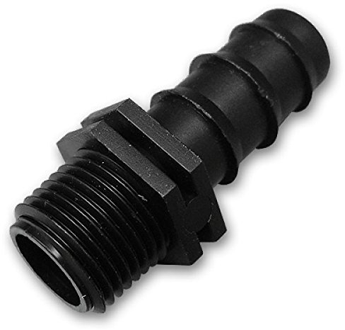 3x Verbinder 16 bis 25mm Steckverbinder x 11/23/4 Aussengewinde Tropfschlauch zur Auswahl (16 mm x 3/4 Aussengewinde) von rg-vertrieb