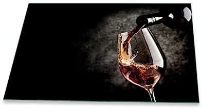 Herdabdeckplatte Abdeckung Ceranfeld Abdeckplatte Schneidebrett 1-Teilig 80x52 Wein Braun Spritzschutz Glasplatte Ceranfeldabdeckung Schutz für Kochplatten Herdschutz Sicherheitsglas Glasschneidebrett