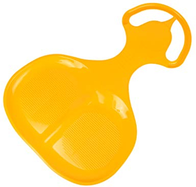 MARMAT Schneerutscher Porutscher Kinder Schneeflitzer Schlitten Tutschteller Rodel Groß (Gelb)