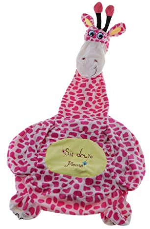 Fenteer Kinder Tiere Sitzsack Sitzsack Sitzkissen Sitzsäcke Bezug, Giraffe (Sitz)