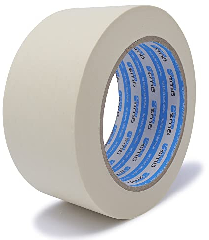 gws 1 Rolle Maler-Kreppband zum Abkleben, Abdecken, für präzises abkleben bei Malerarbeiten 50 mm x 50 m
