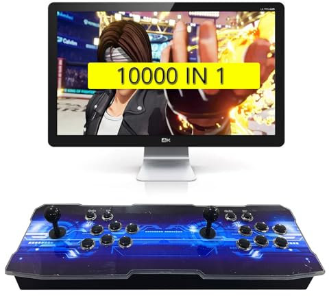 King Bomb Pandora's Box 6, Console de Jeux 2200 en 1, Console Double Bois Arcade HD 1280 * 720, Personnalisation des Boutons de Support et Jeux multijoueurs