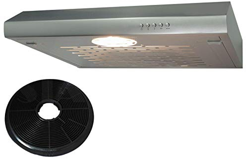 SIA STH60SS 60cm Stainless Steel Visor Cooker Hood Kitchen And Charcoal Filter