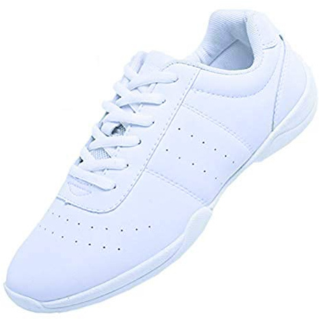 WUIWUIYU Women's Girls' Lace-Up Sport Sneakers Training Cheerleading Dance Shoes