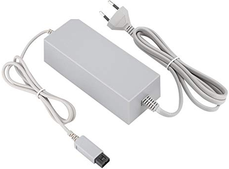 Adattatore di alimentazione caricatore cavo di collegamento per Gamepad, caricatore di ricambio DC12V / 3.7A per console Wii, 100-240V (UE)