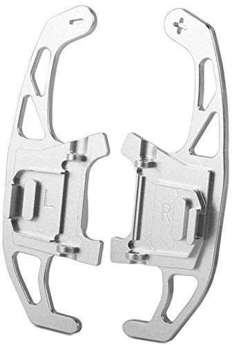 Lenkrad Schaltwippen Aluminiumlegierung Robust Langlebig Paddle Shifter Praktisch Schaltpaddel Für Golf GTI R GTD GTE MK7 7 Polo GTI Scirocco 2014-2021(Silber)