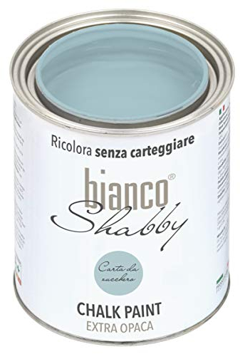 CHALK PAINT Carta da Zucchero per Mobili e Pareti - Pittura Shabby Chic Vintage EXTRA OPACA (1 Litro)